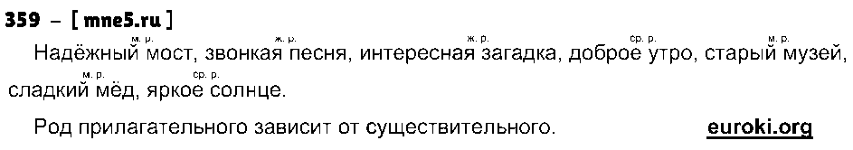 ГДЗ Русский язык 4 класс - 359