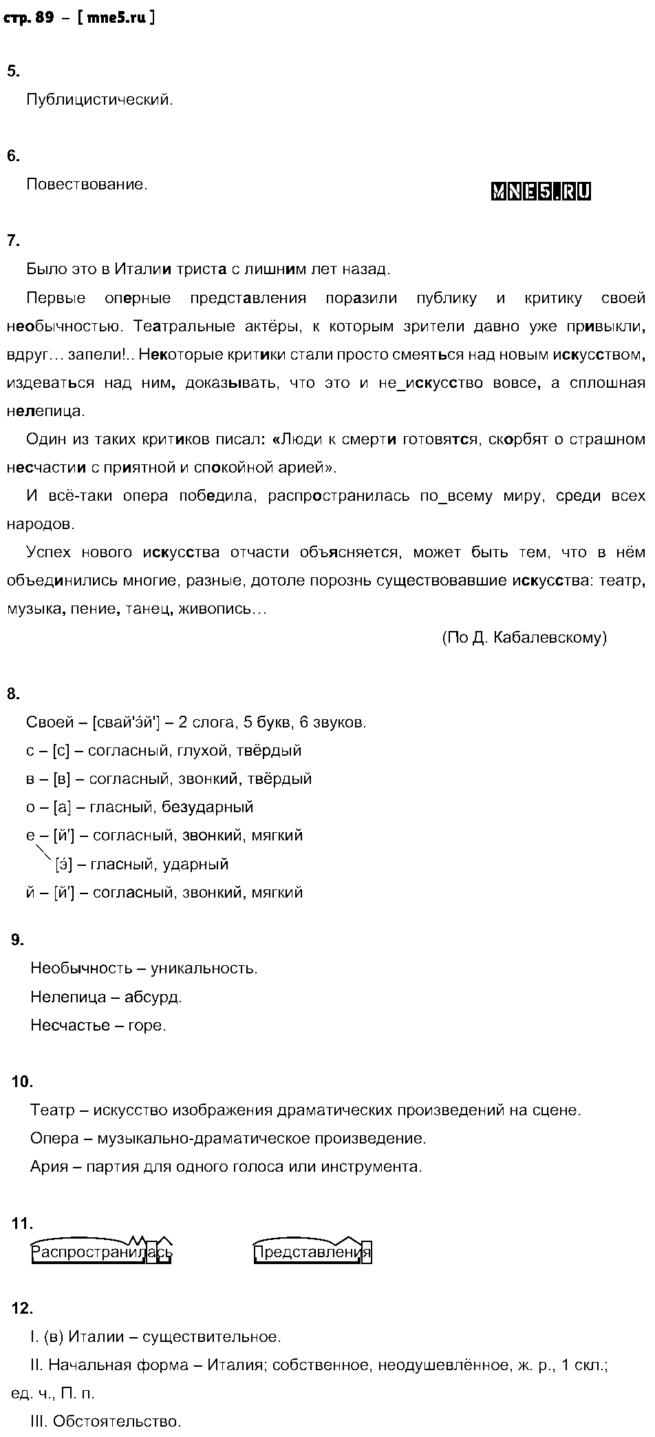 ГДЗ Русский язык 6 класс - стр. 89