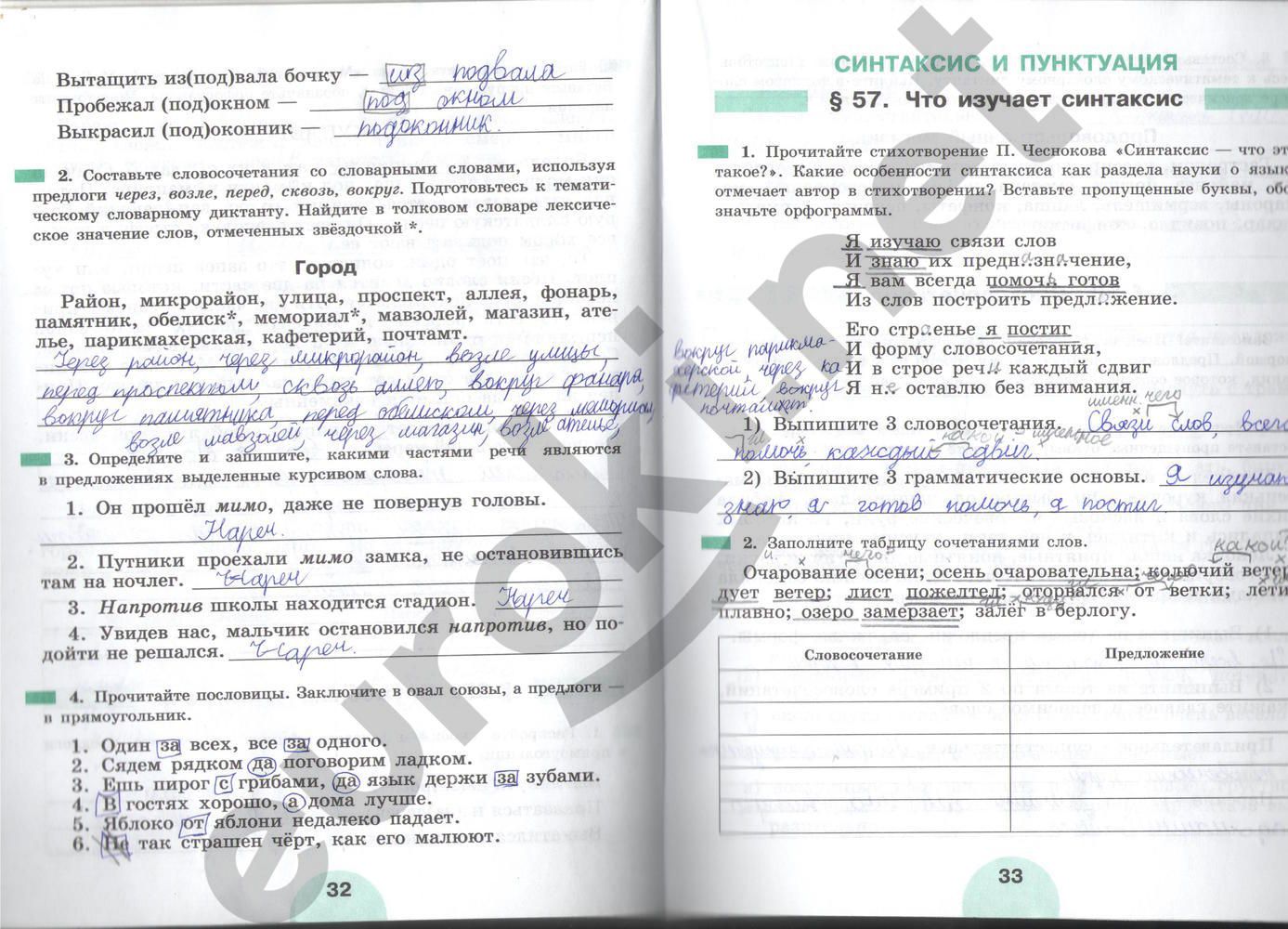 ГДЗ Русский язык 5 класс - стр. 32-33