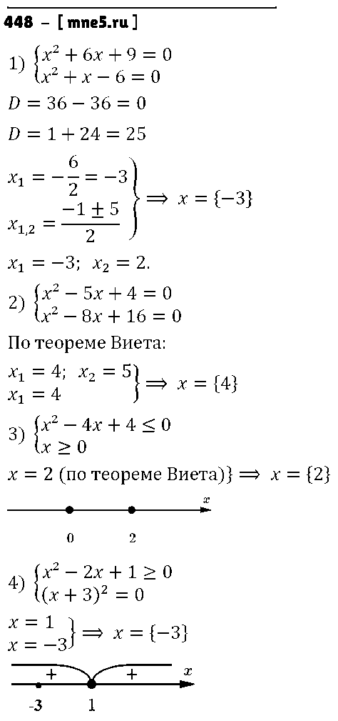 ГДЗ Алгебра 9 класс - 448
