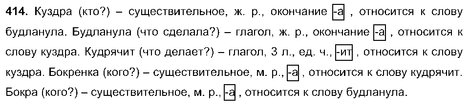 ГДЗ Русский язык 5 класс - 414