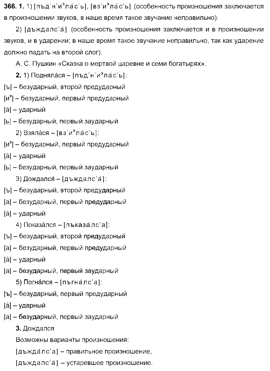 ГДЗ Русский язык 6 класс - 366
