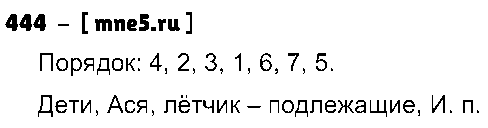 ГДЗ Русский язык 3 класс - 444