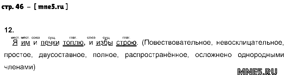 ГДЗ Русский язык 5 класс - стр. 46