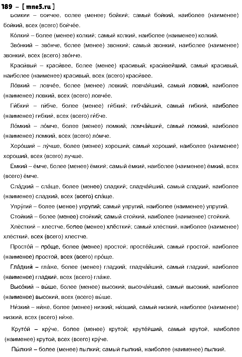 ГДЗ Русский язык 10 класс - 189