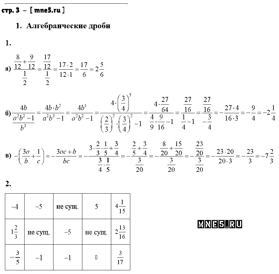 ГДЗ Алгебра 8 класс - стр. 3