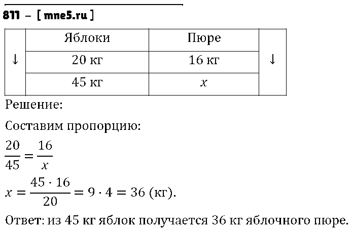 ГДЗ Математика 6 класс - 811