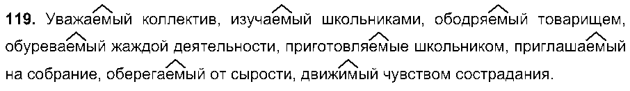 ГДЗ Русский язык 7 класс - 119