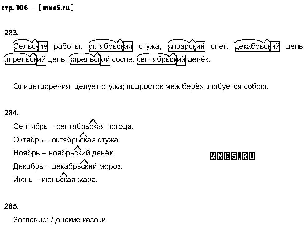 ГДЗ Русский язык 5 класс - стр. 106