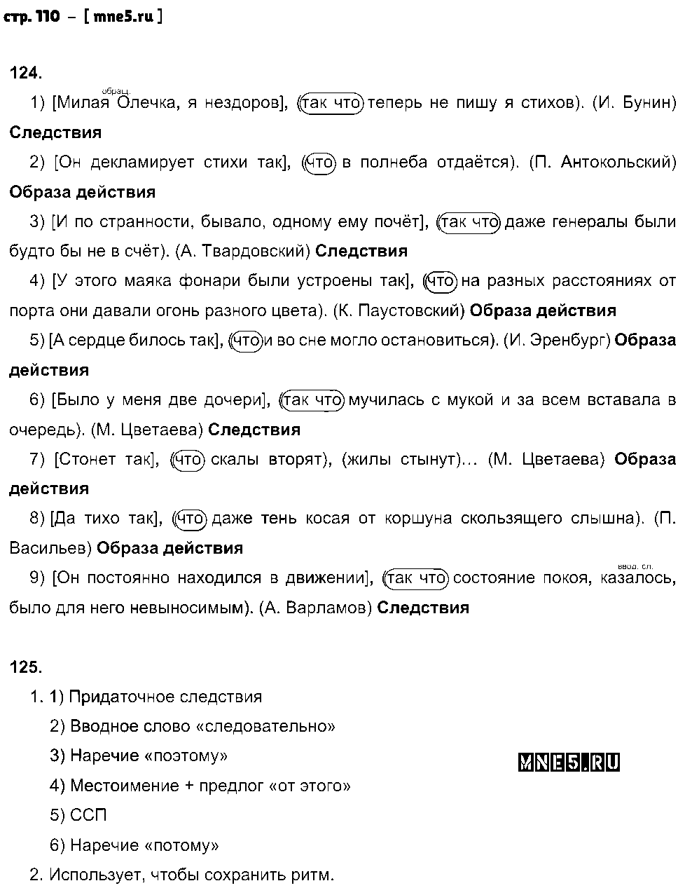 ГДЗ Русский язык 9 класс - стр. 110