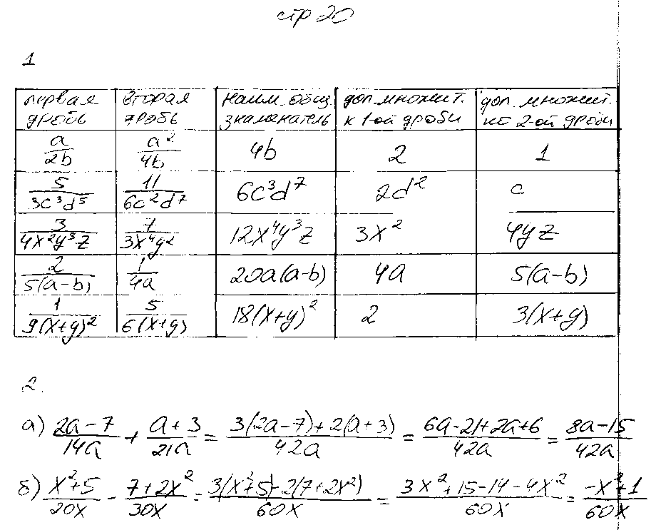 ГДЗ Алгебра 8 класс - стр. 20