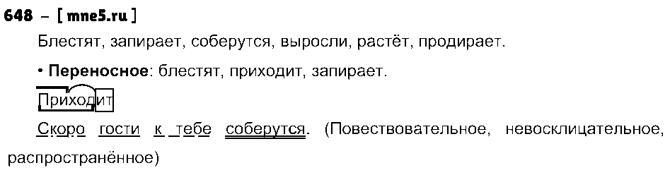 ГДЗ Русский язык 5 класс - 648