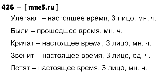 ГДЗ Русский язык 4 класс - 426