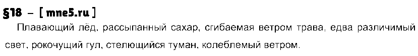 ГДЗ Русский язык 7 класс - §18
