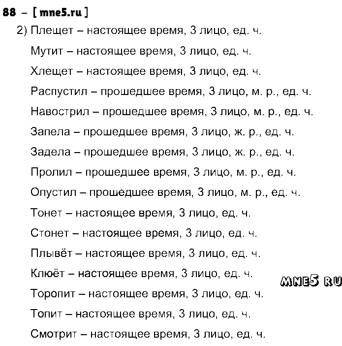 ГДЗ Русский язык 4 класс - 88