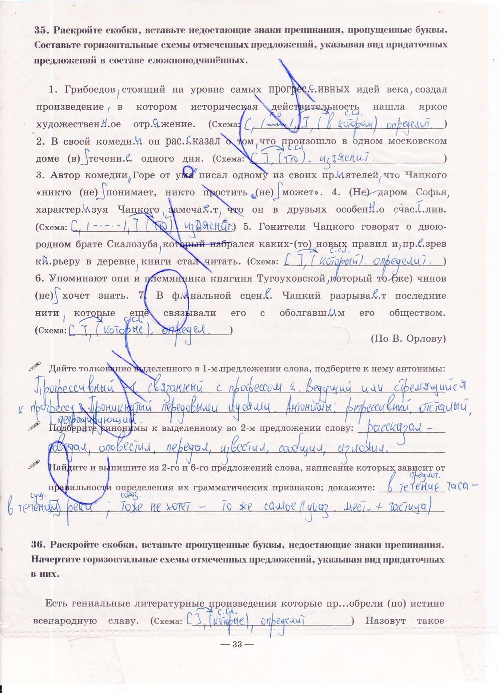 ГДЗ Русский язык 9 класс - стр. 33