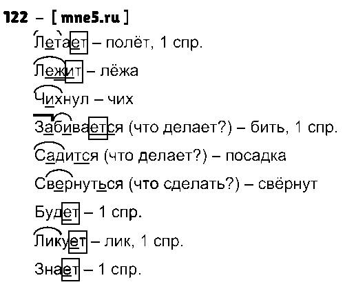 ГДЗ Русский язык 4 класс - 122