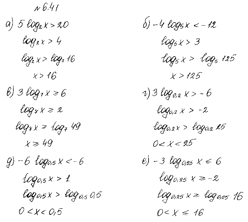 ГДЗ Алгебра 10 класс - 41