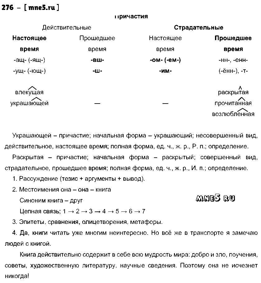 ГДЗ Русский язык 10 класс - 276