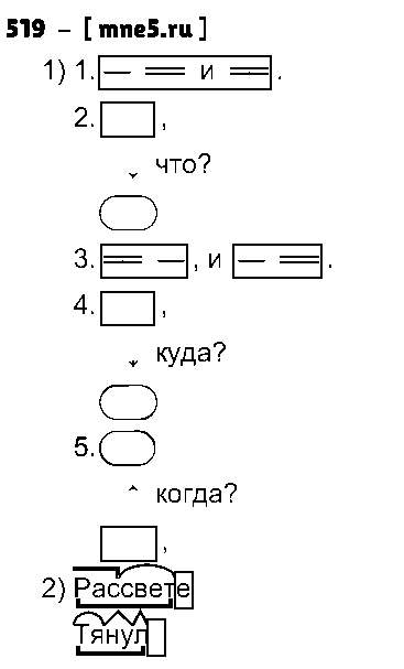 ГДЗ Русский язык 5 класс - 519