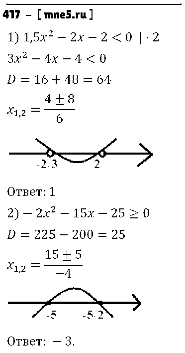 ГДЗ Алгебра 9 класс - 417