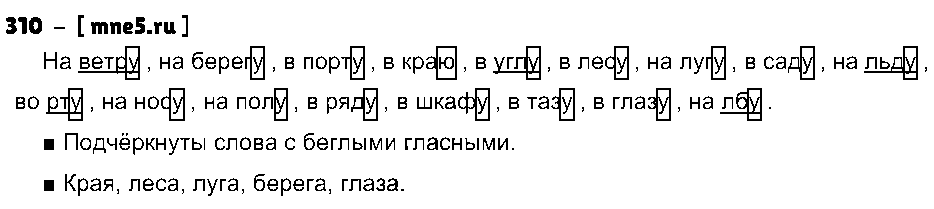 ГДЗ Русский язык 4 класс - 310