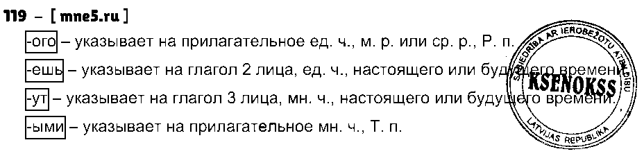 ГДЗ Русский язык 5 класс - 119