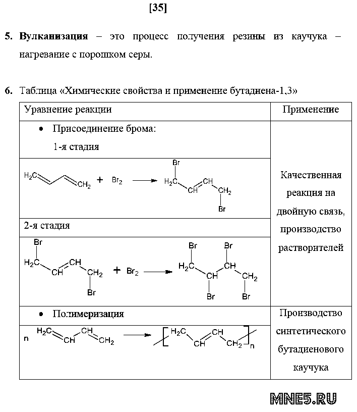 ГДЗ Химия 10 класс - стр. 35