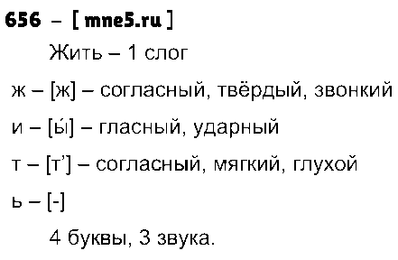 ГДЗ Русский язык 5 класс - 656