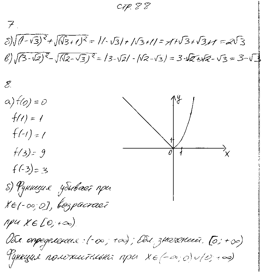 ГДЗ Алгебра 8 класс - стр. 88