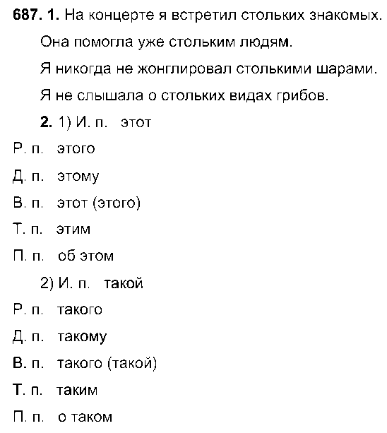 ГДЗ Русский язык 6 класс - 687