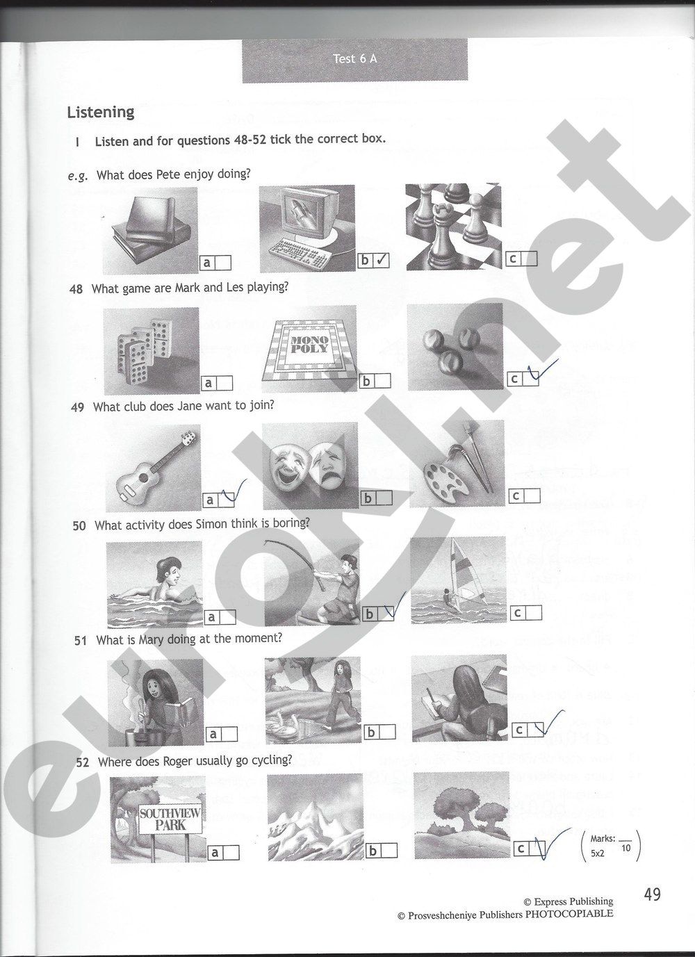 ГДЗ Английский 6 класс - стр. 49
