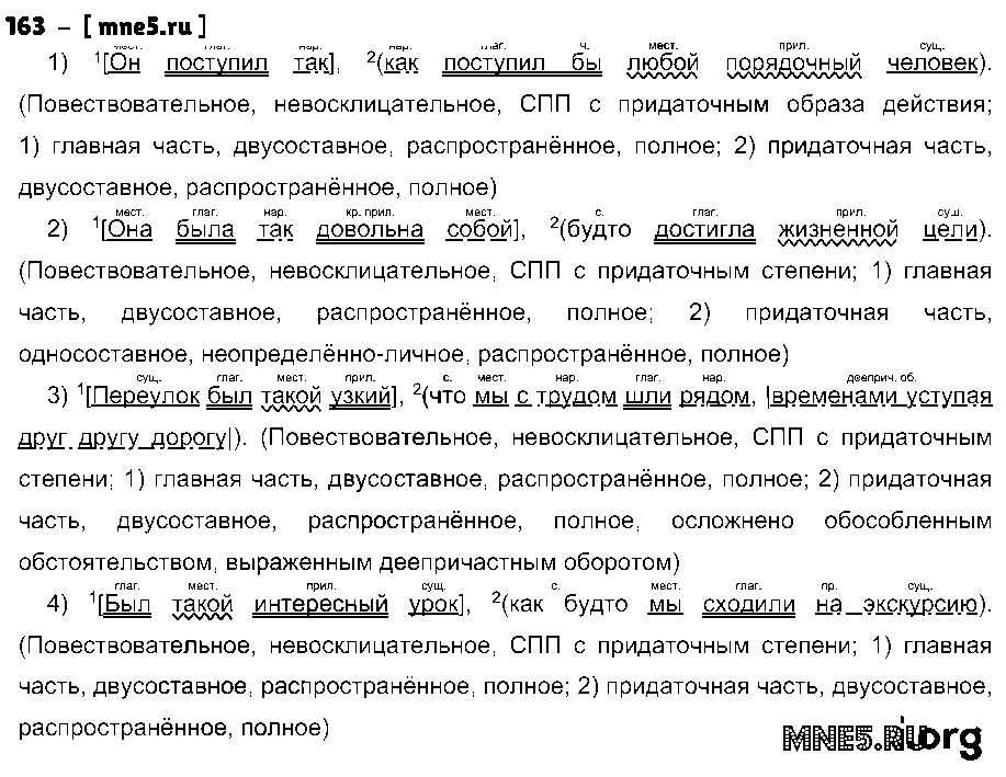 ГДЗ Русский язык 9 класс - 163