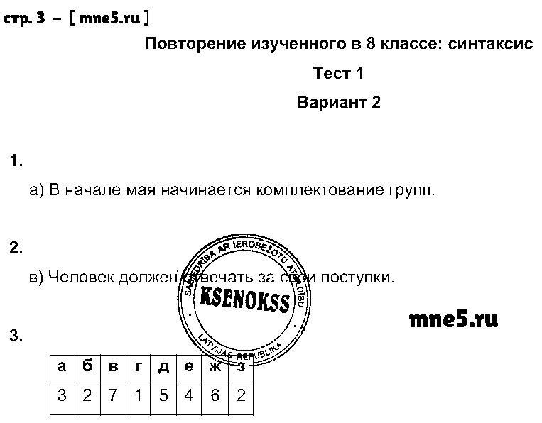 ГДЗ Русский язык 9 класс - стр. 3