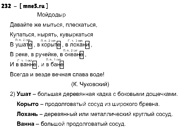 ГДЗ Русский язык 4 класс - 232