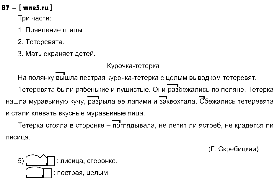 ГДЗ Русский язык 4 класс - 87