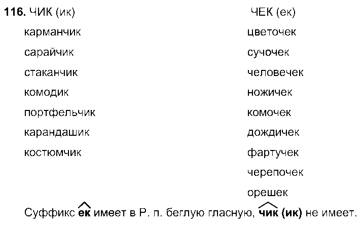 ГДЗ Русский язык 7 класс - 116