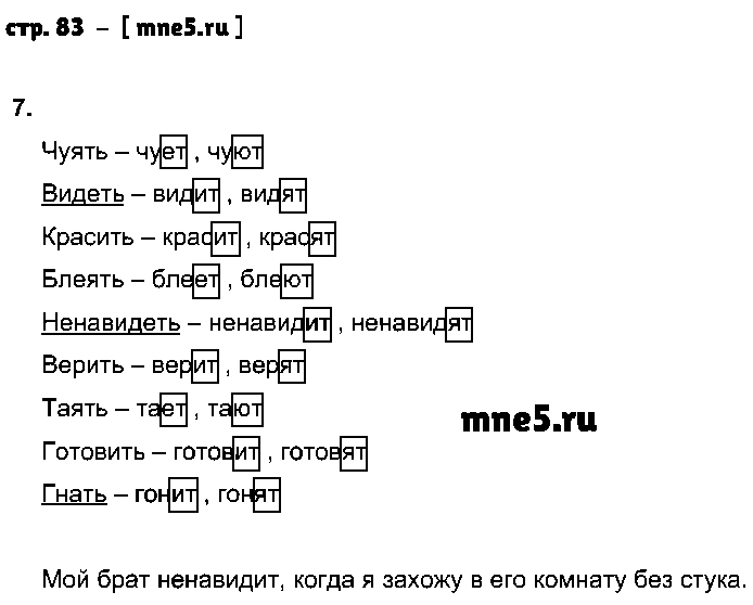 ГДЗ Русский язык 4 класс - стр. 83