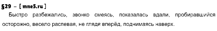 ГДЗ Русский язык 7 класс - §29