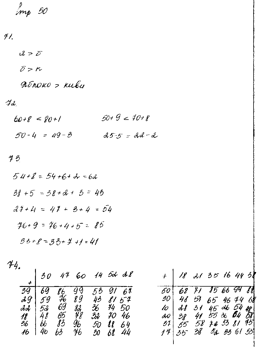 ГДЗ Математика 2 класс - стр. 50