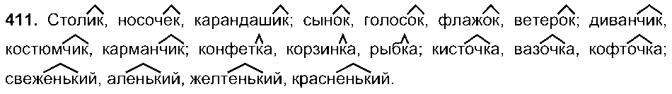ГДЗ Русский язык 5 класс - 411