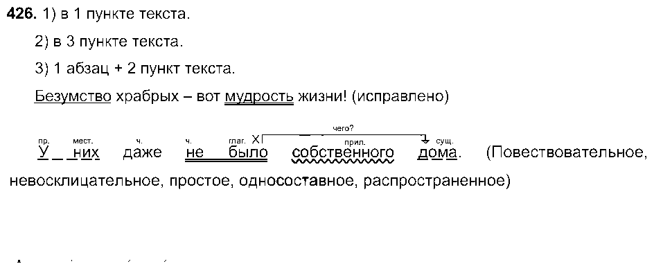 ГДЗ Русский язык 8 класс - 426