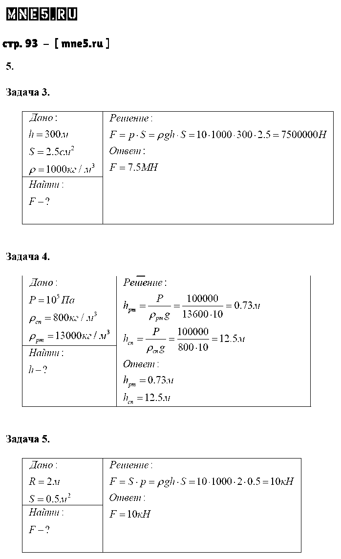 ГДЗ Физика 7 класс - стр. 93
