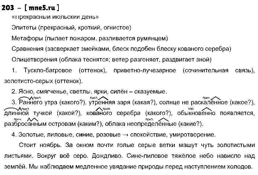 ГДЗ Русский язык 10 класс - 203