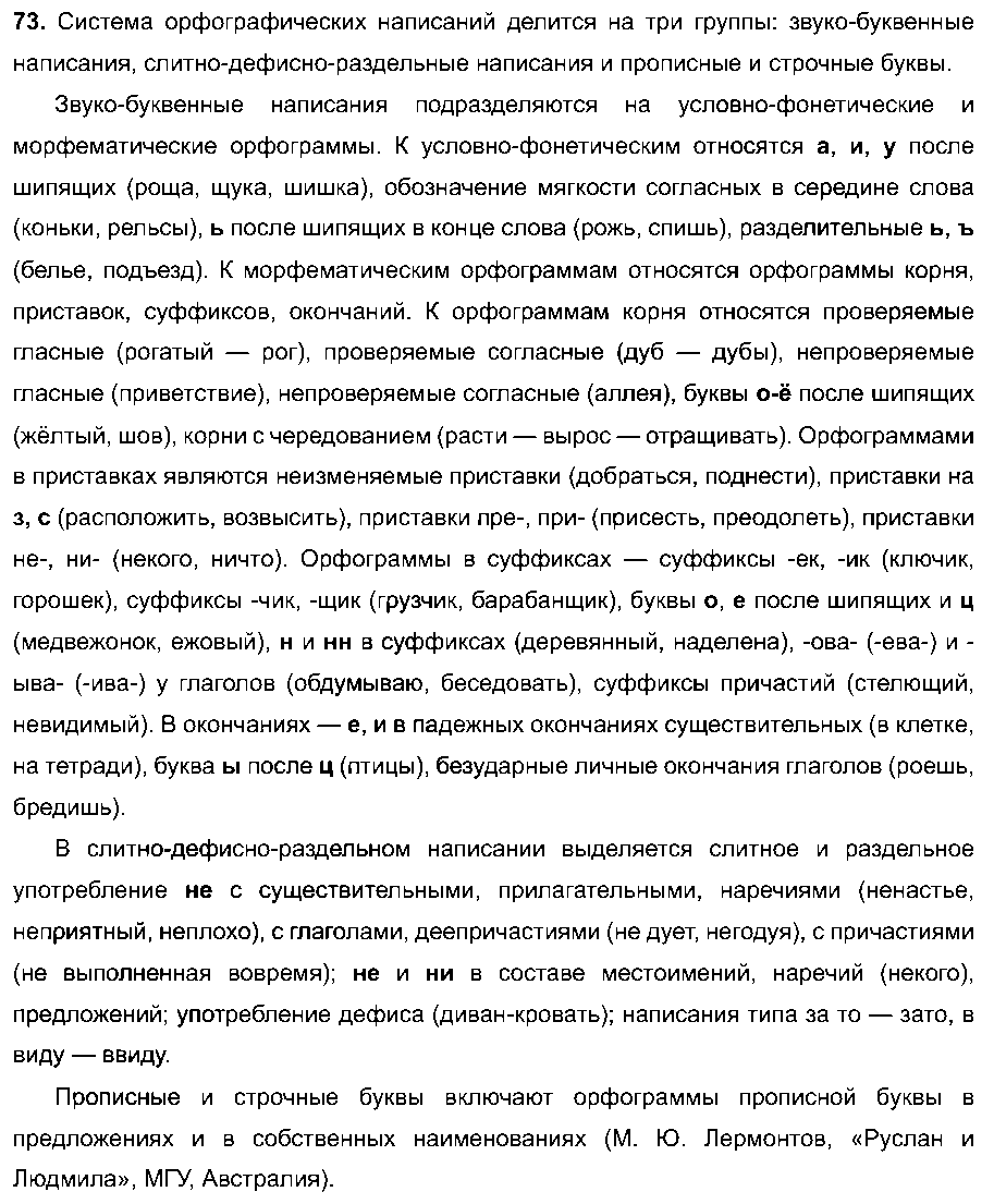 ГДЗ Русский язык 6 класс - 73