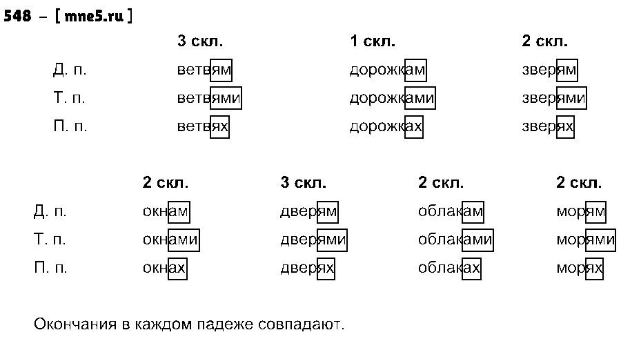 ГДЗ Русский язык 5 класс - 548