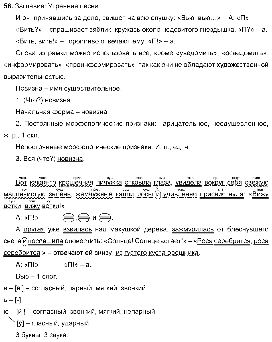 ГДЗ Русский язык 6 класс - 56