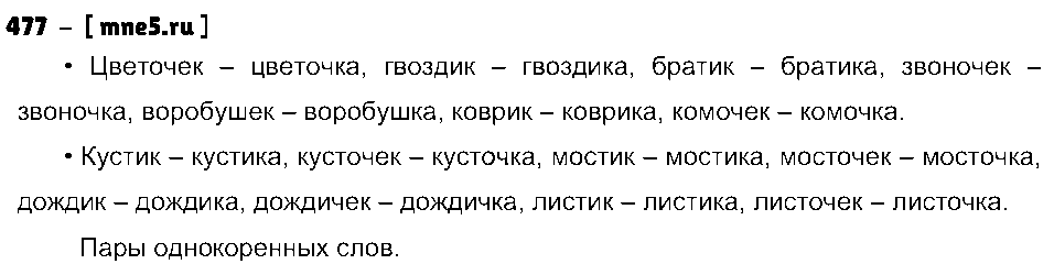 ГДЗ Русский язык 3 класс - 477