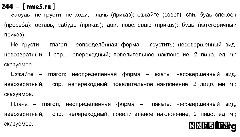 ГДЗ Русский язык 10 класс - 244