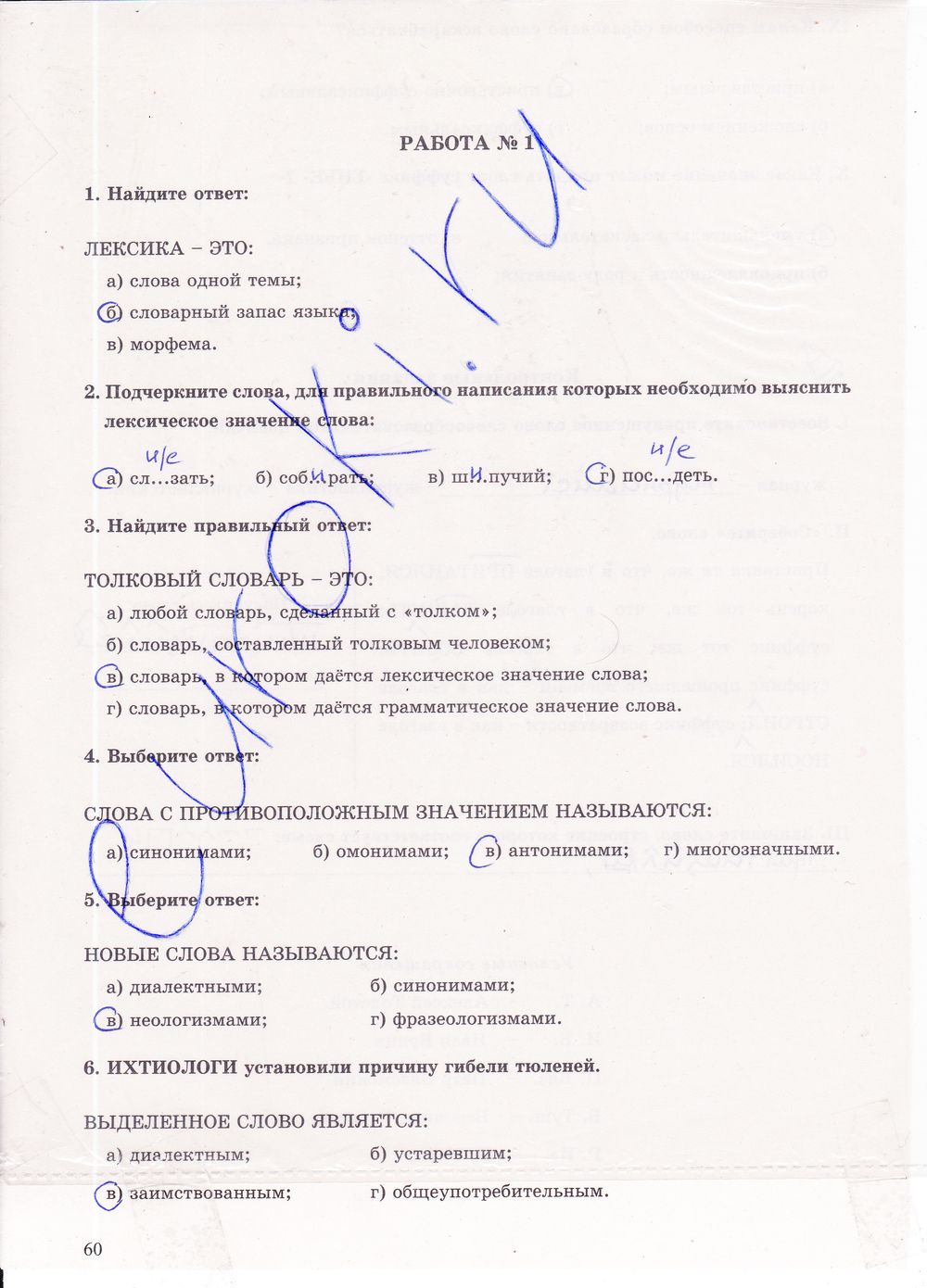 ГДЗ Русский язык 6 класс - стр. 60